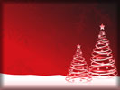 Christmas Background, Trees, Red Theme