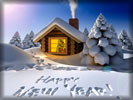 Happy New Year, Snow, House