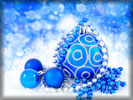 Blue Christmas Baubles