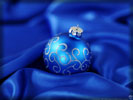 Blue Christmas Bauble
