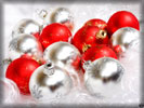 Red & Silver Christmas Baubles