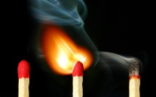 Match on Fire, Smoke