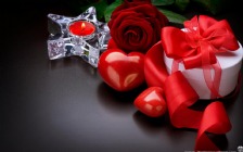 Valentine's Day, Red Rose & Presents