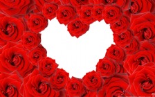 Valentine's Day, Red Roses with Heart