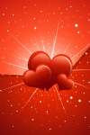 Valentine's Day, Red Hearts