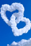 Valentine's Day, Heart Shaped Clouds, Sky