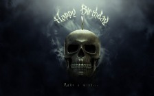 Happy Birthday, Make a Wish, Skull