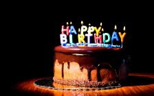 Happy Birthday, Candles, Chocolate Cake