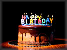 Happy Birthday, Candles, Chocolate Cake