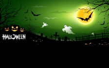 Halloween, Pumpkins, Bats, Ghosts