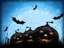 Halloween, Pumpkins, Bats