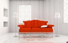 Interior Design: Red Sofa