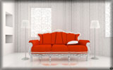 Interior Design: Red Sofa