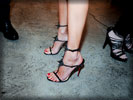 Alessandra Ambrosio, Feet, Red Pedicure, High Heels, Toes