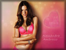 Alessandra Ambrosio in Pink Lingerie