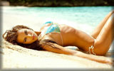 Irina Shayk in Bikini on the Beach