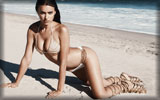 Irina Shayk in Bikini on the Beach
