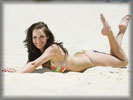 Jessica-Jane Clement in Bikini on the Beach, Feet, Soles