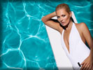 Kate Moss in White Bikini