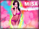 Misa Campo in Pink Lingerie