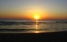Beach and Sea, Sunset