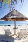 Beach And Sea, White Sand, Chair, Hut