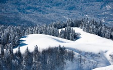 Mountains, Snow, Krasnaya Polyana, Sochi, Russia