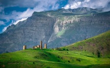 Tower Complex "Morch", Mountains, Ingushetia, North Caucasus, Russia