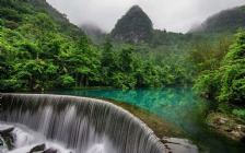 Libo Zhangjiang Scenic Spot in Guizhou, China