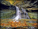 Waterfalls, Autumn Leaves