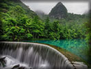 Libo Zhangjiang Scenic Spot in Guizhou, China