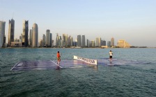 Roger Federer & Rafael Nadal, Water Court, Doha, Qatar