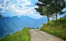 Cycling in Savinjska Alps, Slovenia