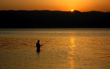 Fishing, Sunset