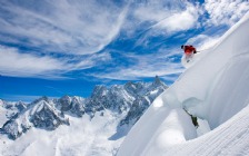 Alpine Skiing, Chamonix, Mont Blanc, France