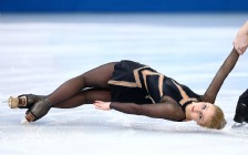 Sochi 2014 Winter Olympic Games: Ice Skating, Julia Lavrentieva & Yun Rudyk of Ukraine