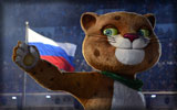 Sochi 2014 Winter Olympics Opening Ceremony, Mascot: Leopard