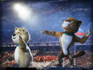 Sochi 2014 Winter Olympics Opening Ceremony, Mascots: Polar Bear & Leopard